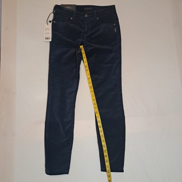 New Silver Aiko Skinny Mid Rise‎ Velvet The Perfect Jean Pants Womens Size 27x29 - Picture 13 of 13